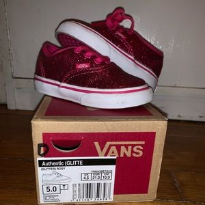 Vans Glitter sneakers.